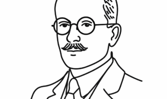 Portrait de Marc Bloch minimaliste